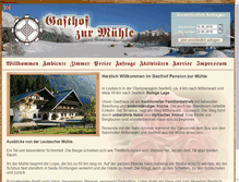 Tablet Screenshot of gasthof-zur-muehle.at